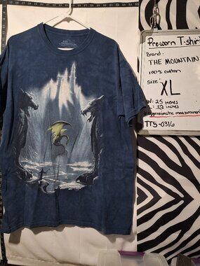 The Mountain Dragon T-Shirt, Blue, XL